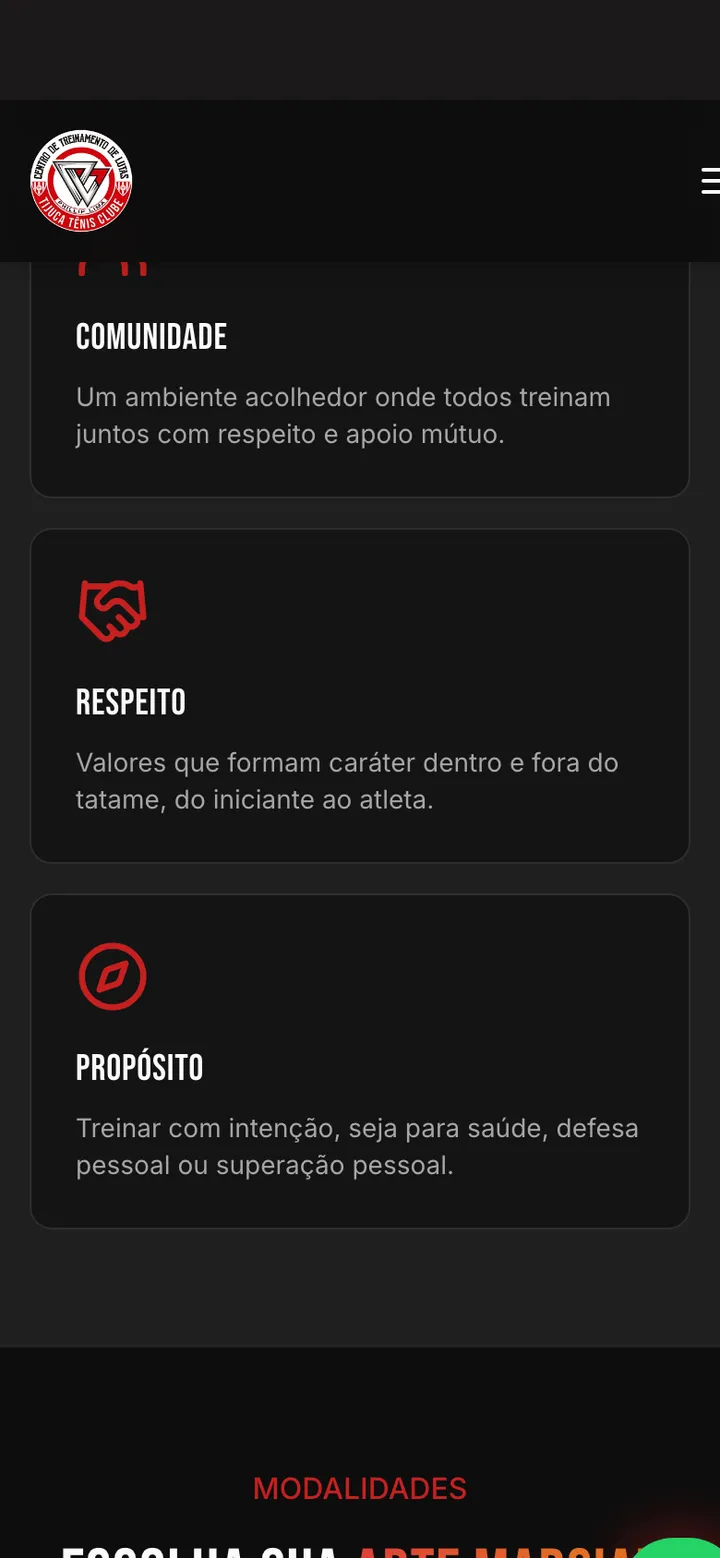 Centro de Lutas — screen 3